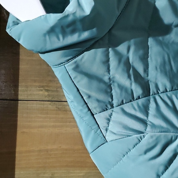 WOMENS ZUDA PEPLUM PUFFER SHORT COAT SIZE MEDIUM - Picture 2 of 8